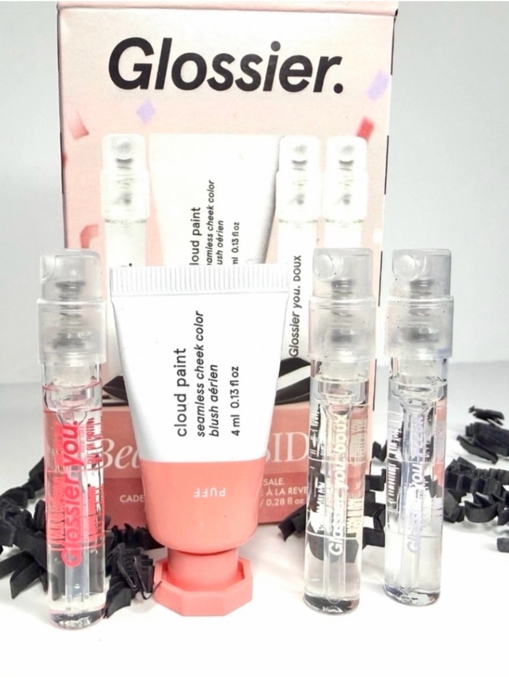 Glossier Sephora Beauty Insider Birthday Gift CLOUD PAINT, YOU, DOUX, FLUER EDP